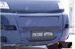 Зимняя заглушка решетки переднего бампера Citroen Jumper