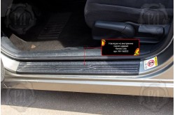 Накладки на внутренние пороги дверей Honda Civic 4D