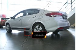 Молдинги на двери узкие Kia Cerato 3 рестайлинг