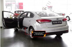 Молдинги на двери широкие Kia Cerato 3 рестайлинг