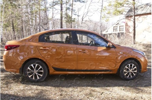 Молдинги на двери (вариант 1) Kia Rio 4