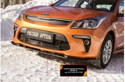 Спойлер на передний бампер усиленный Kia Rio 4