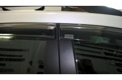 Дефлекторы окон с нержавеющим молдингом Chevrolet Captiva 