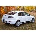Накладка на задний бампер Mazda 3 BK седан рестайлинг
