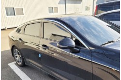 Дефлекторы с хромированным молдингом Kia K5