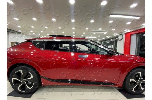 Дефлекторы окон хромированные из 8 частей Kia EV6