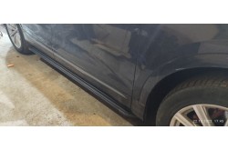Пороги алюминиевые Slim Line Black Audi Q8