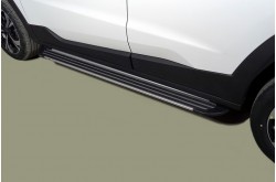 Пороги алюминиевые Slim Line Silver JAC JS4
