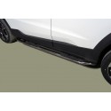 Пороги овальные гнутые с накладкой JAC JS4