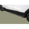 Пороги овальные гнутые с накладкой JAC JS4