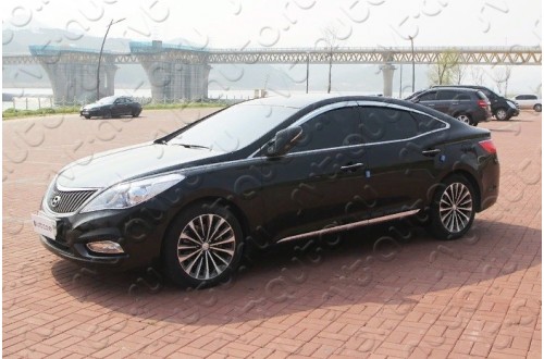 Дефлекторы хромированные из 6 частей Hyundai Grandeur 5