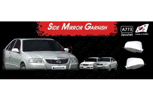 Хромированные накладки на зеркала Nissan Almera Classic