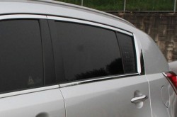 Хромированные накладки на задние стойки дверей Kia Sportage 3
