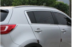 Хромированные накладки на задние стойки дверей Kia Sportage 3