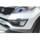 Хромированные молдинги переднего и заднего бампера Kia Sportage 3