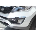 Хромированные молдинги переднего и заднего бампера Kia Sportage 3