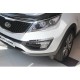 Хромированные молдинги переднего и заднего бампера Kia Sportage 3
