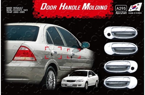 Хромированные накладки на ручки дверей Nissan Almera Classic