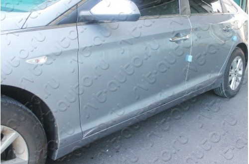 Хромированные накладки на двери Hyundai Sonata LF