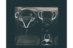 Хромированные накладки в салон Hyundai Santa Fe 3