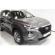 Хромированный дефлектор капота Hyundai Santa Fe 4