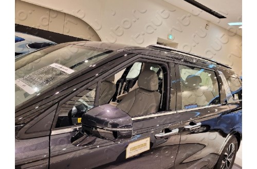 Хромированные молдинги окон Kia Carnival 4