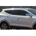 Хромированные дефлекторы окон из 6 частей Hyundai Santa Fe  3