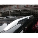 Рейлинги на крышу Mitsubishi Pajero (серебристые)